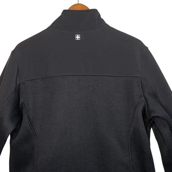 Swiss Tech Men’s Soft Shell Windbreaker Performance Jacket Black Size M 38-40 - Picture 7 of 16